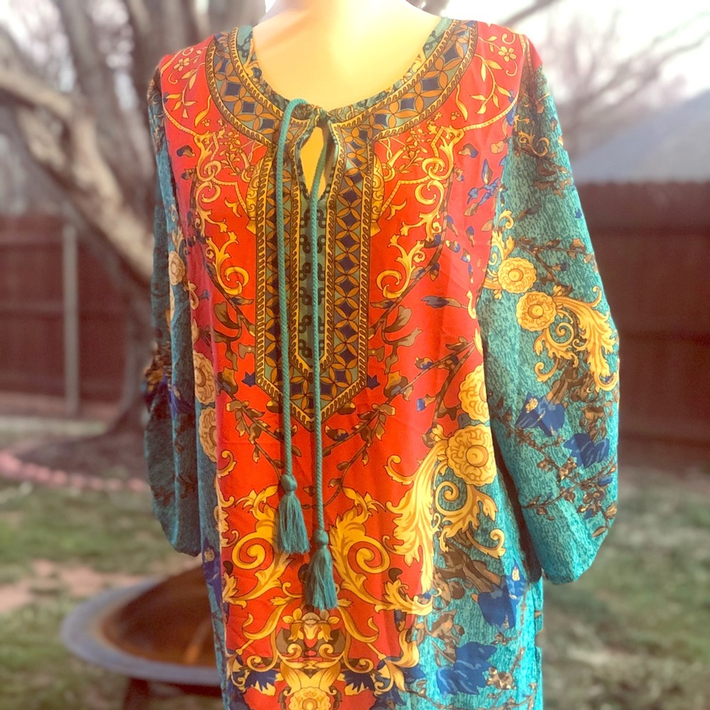 Tunic print dress
